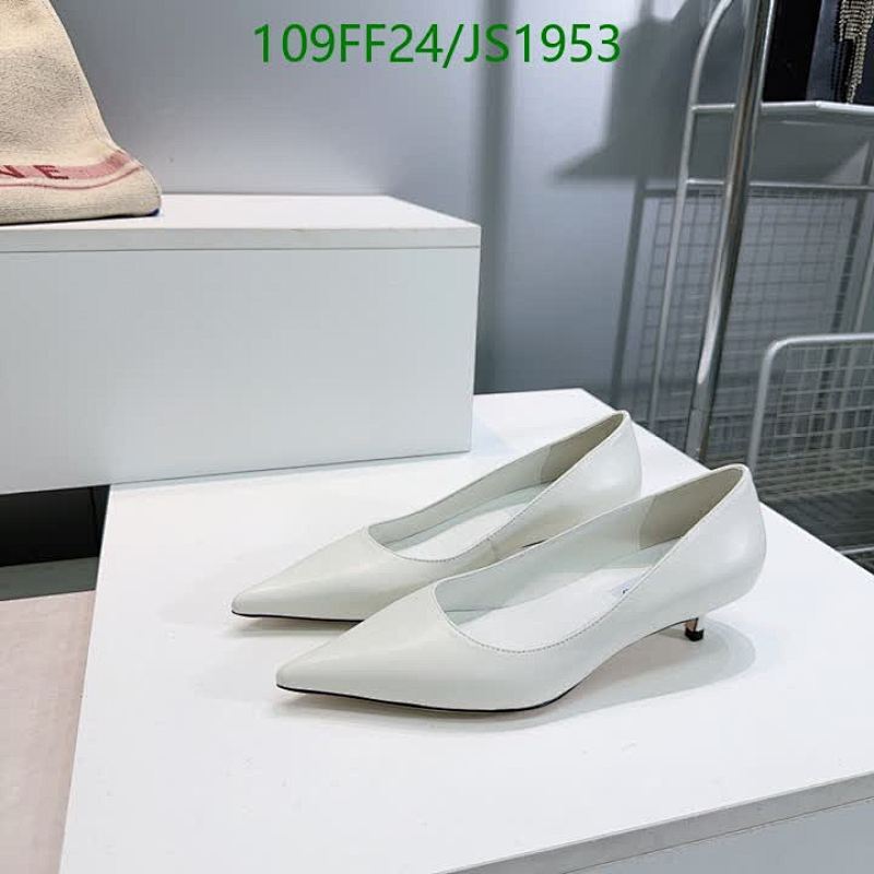 Jimmy Choo Women's White Sheepskin Pointed-Toe Kitten Heel Pumps