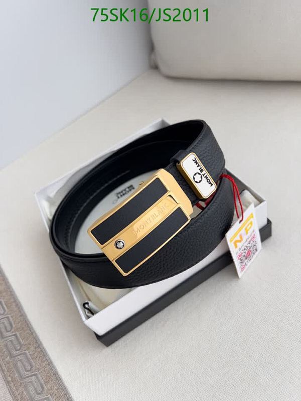 Montblanc Reversible Leather Belt, 3.5cm Width, Adjustable Length - JS2011