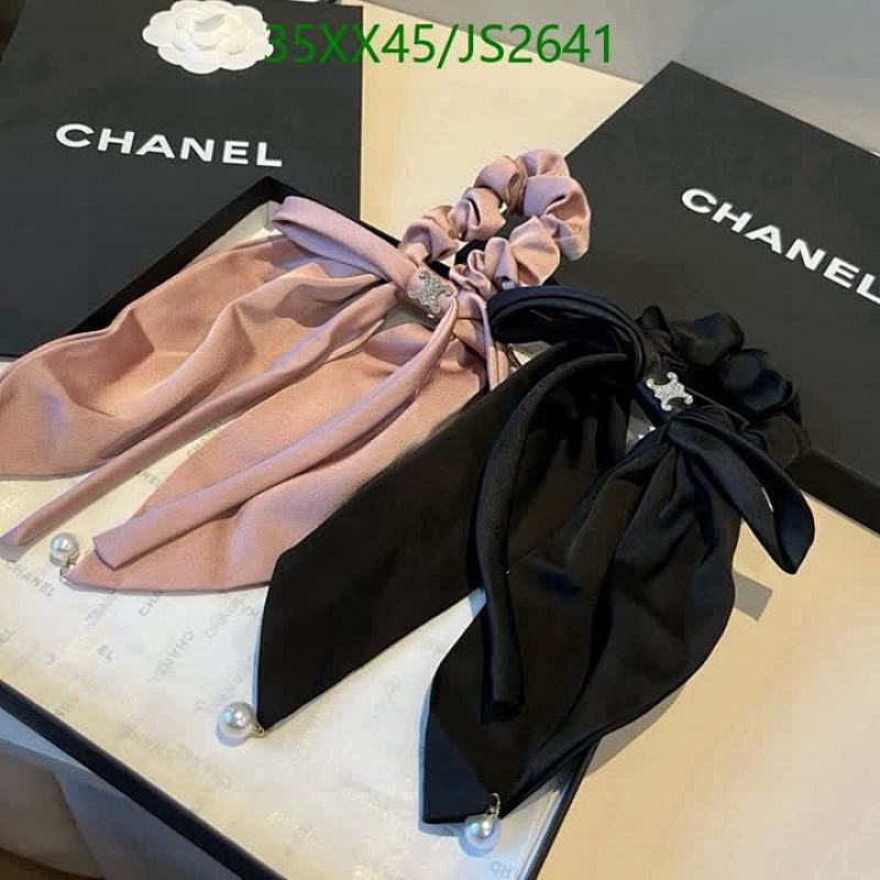 Elegant Hair Tie Scarf with Pearl Accents - Chic Ponytail Holder Set