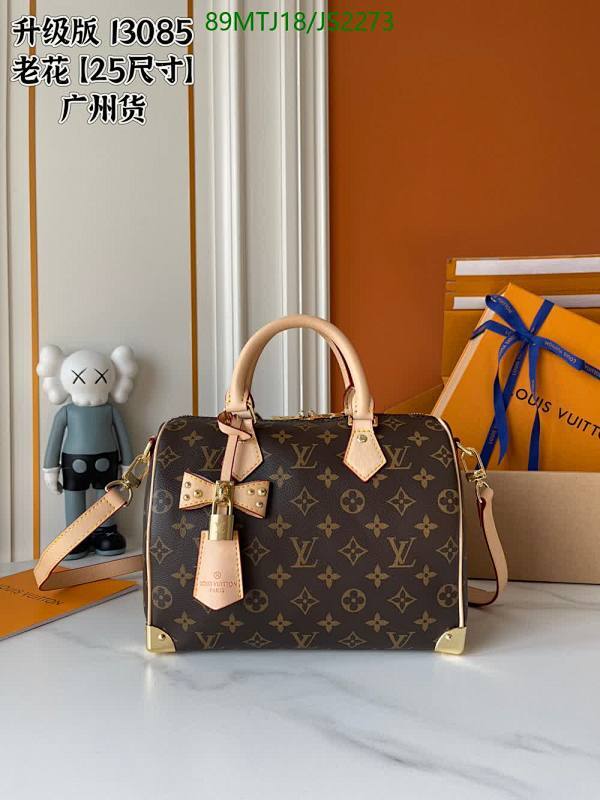 Louis Vuitton Speedy 25 Bag Monogram Canvas Leather, 25 x 19 x 15 cm