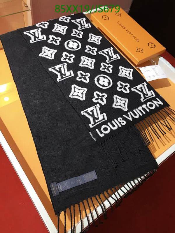 Louis Vuitton Wool Cashmere Scarf - 34-220 CM - Monogram Pattern