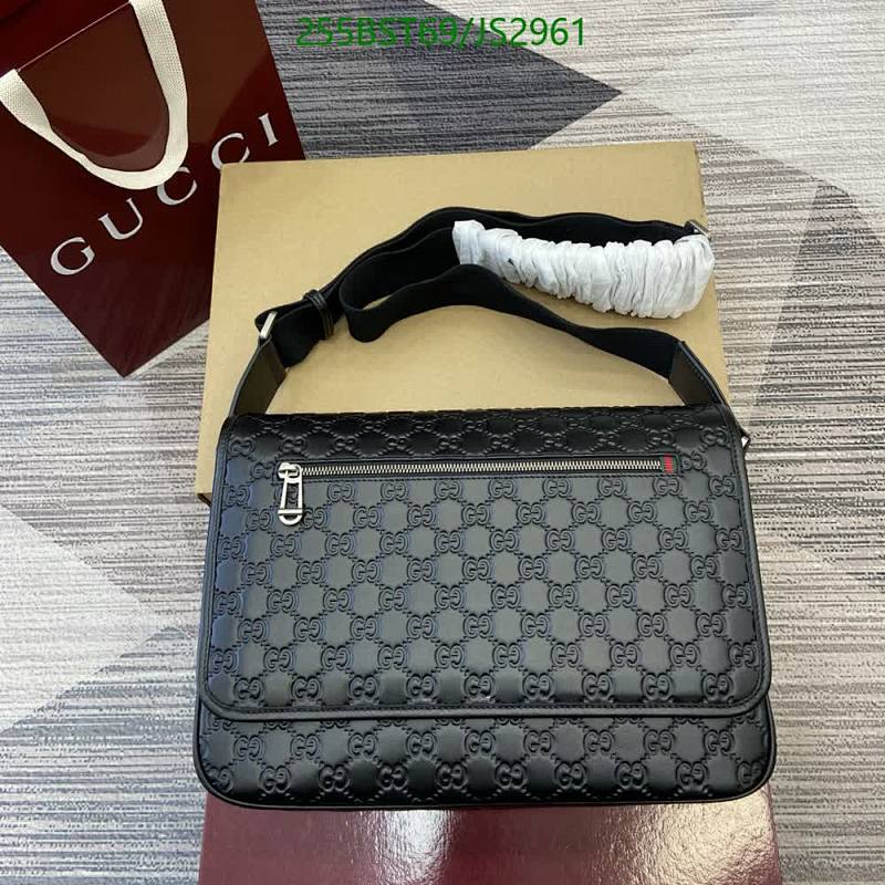 Gucci Messenger Bag, Black Genuine Leather, 33*23*10CM - Model 850235