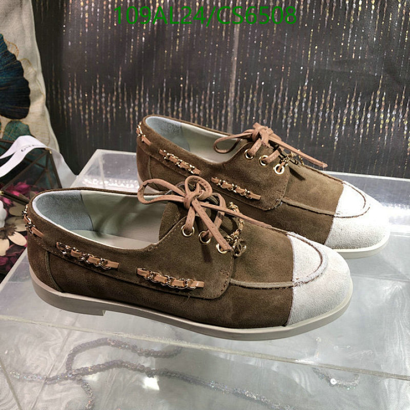 Chanel Women's Suede & Sheepskin Lace-Up Boat Shoes - Brown & White