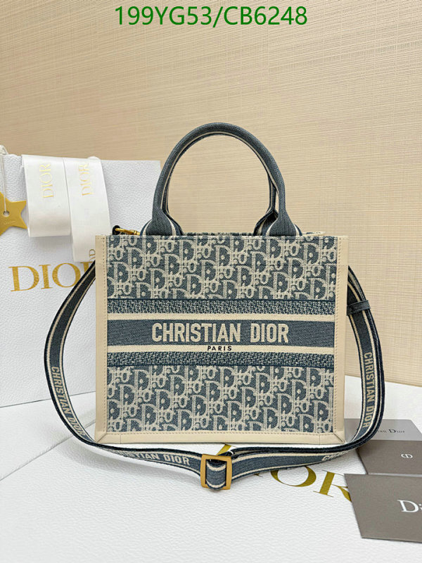 Dior Book Tote Bag Embroidered Canvas, Genuine Leather, 26.5*21*14CM
