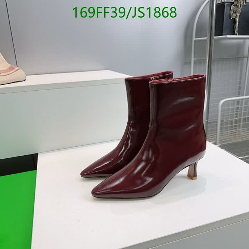 Elegant Pointed Toe Ankle Boots in Burgundy Leather, 7CM Heel, EU34-42
