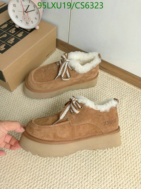 UGG Women's Tasman Suede Platform Slippers, Warm Wool Lining, Chestnut Color