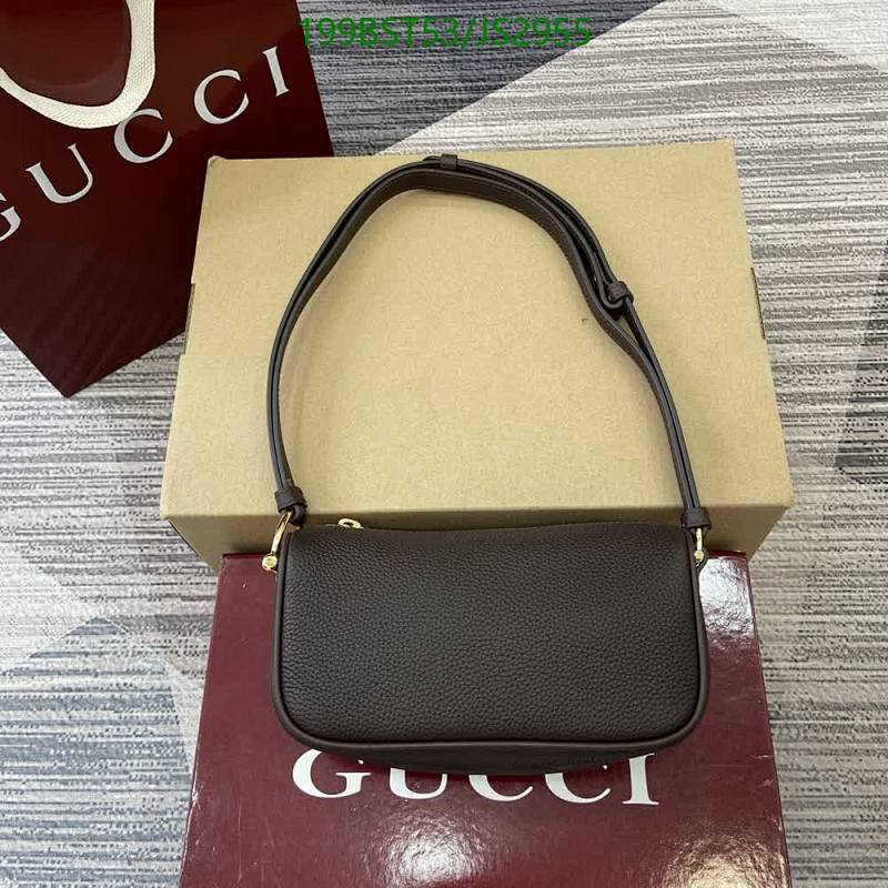 Gucci 860784 Brown Genuine Leather Bag, 19.5*19*9 Cm