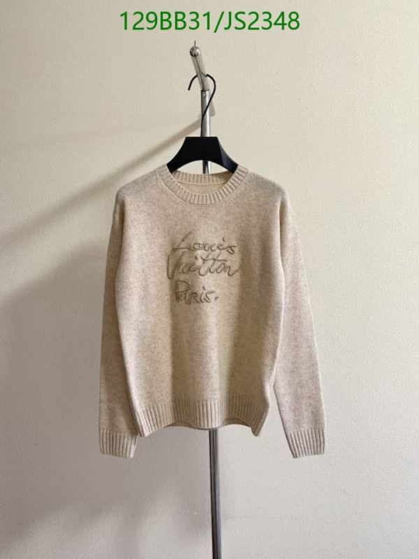 Louis Vuitton Women's Cashmere Blend Sweater, Long Sleeves, Round Neck