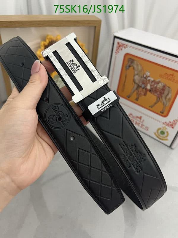 Hermes Belt Cowhide Leather with Buckle, 3.8cm Width, Length 95-120cm