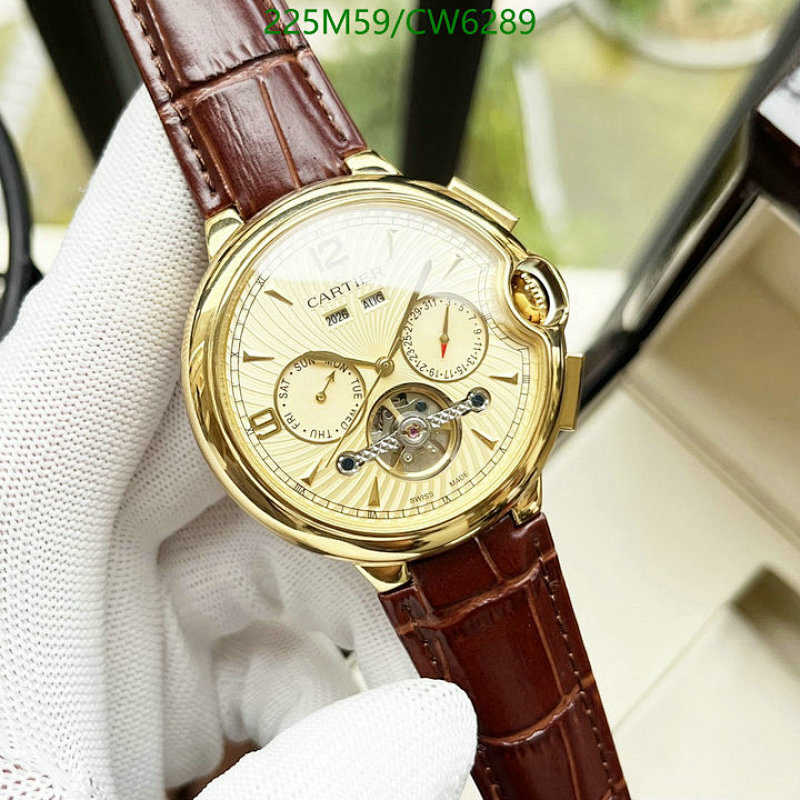 Cartier Ballon Bleu Gold-Tone Stainless Steel Automatic Brown Leather Watch