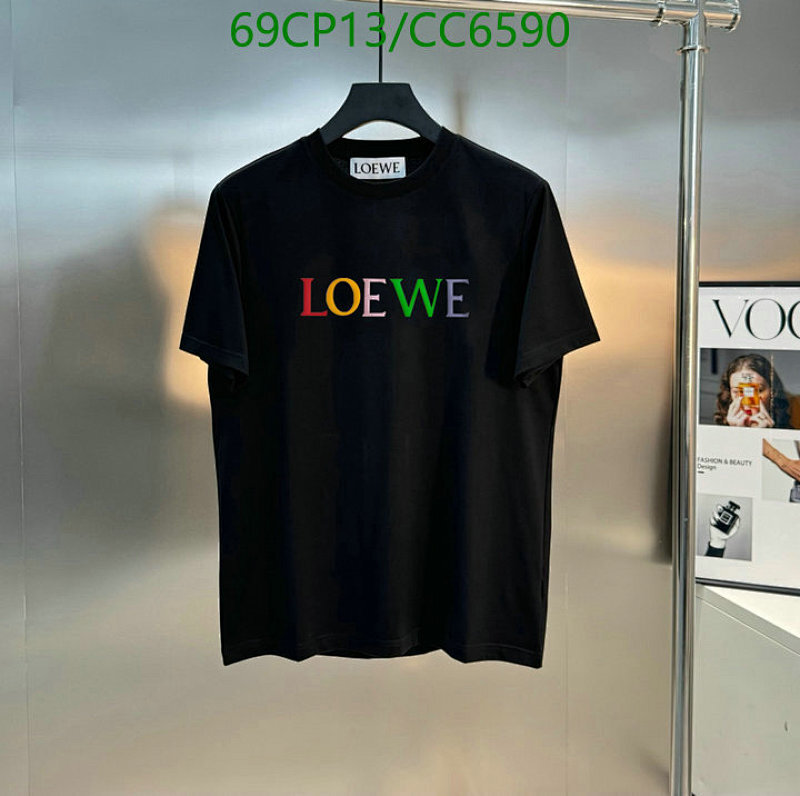 Loewe Men's Black Cotton T-Shirt with Rainbow Logo - Stylish & Comfortable 3 Loewe Men's Black Cotton T-Shirt with Rainbow Logo - Stylish & Comfortable