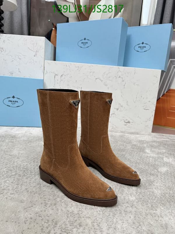 Prada Women's Suede Mid-Calf Boots - Cowhide & Sheepskin, EU 35-41