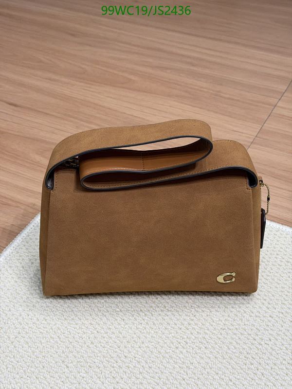 Coach Genuine Leather Top Handle Bag, 29*18*10CM, Brown