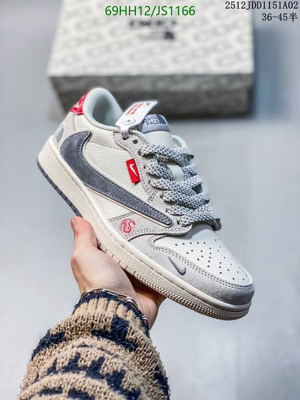 Air Jordan Low-Top Sneakers JS1166, Women's Shoes, Ivory/Grey, Size EU36-45