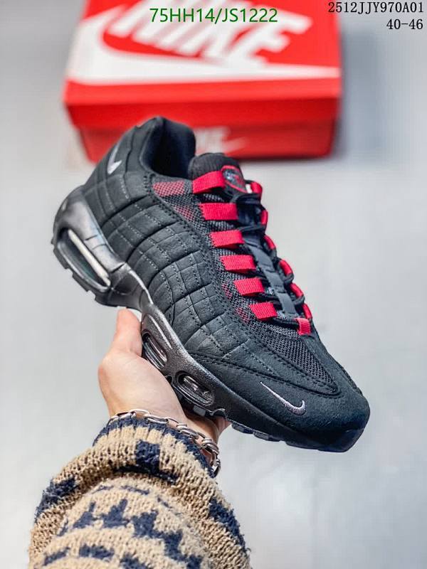 Nike Men's Air Max Black/Red Running Shoes - JS1222 - EU40-46