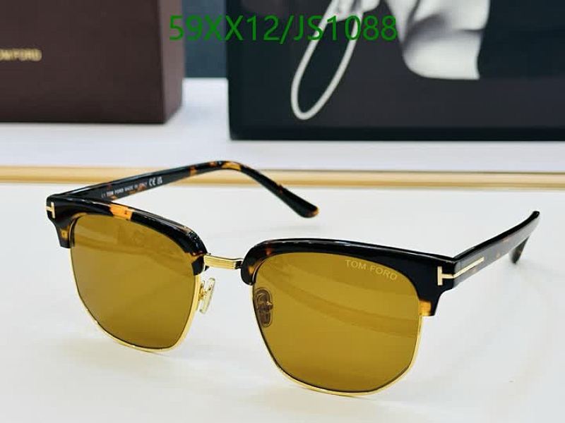 Tom Ford JS1088 Sunglasses, Tortoise Shell Frame, Gold Lens -Size 53-20-145 5 Tom Ford JS1088 Sunglasses, Tortoise Shell Frame, Gold Lens -Size 53-20-145