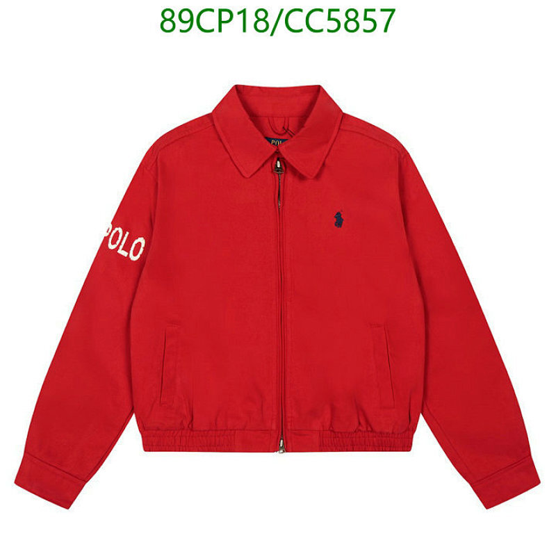 Ralph Lauren Red Full Zip Jacket With Logo On Sleeve - Casual Outerwear