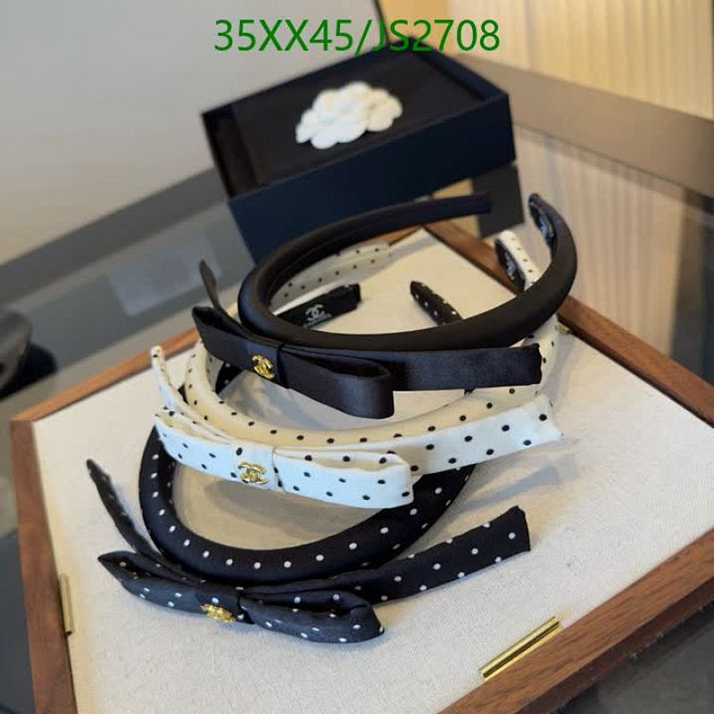 Elegant Headband JS2708 with Bow Detail, Stylish Hair Accessory - $35