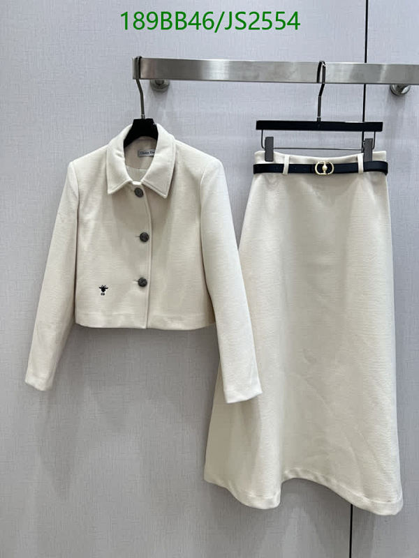 Dior Women's Polyester Blend Skirt Suit - Elegant, Chic, and Comfortable Outfit