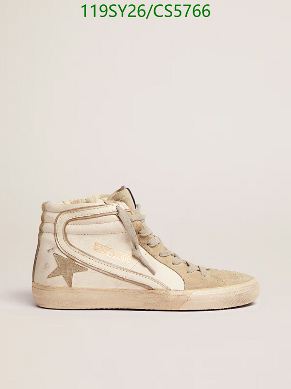 Golden Goose Women's Slide High-Top Sneakers Leather Star Patch Detail 4 Golden Goose Women's Slide High-Top Sneakers Leather Star Patch Detail