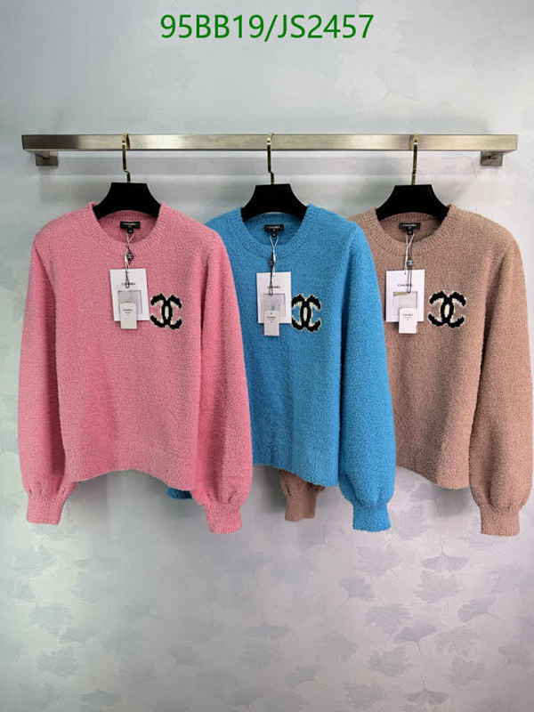 Elegant Chanel Cashmere Sweater, Classic Logo Design, Women's Knitwear, Size S-M-L