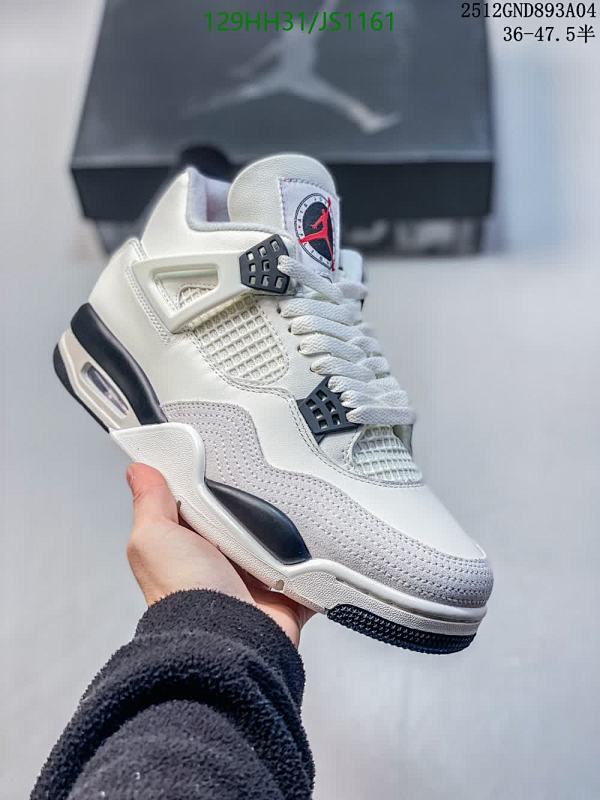 Air Jordan 4 Retro White Oreo Unisex Shoes, Comfortable and Stylish