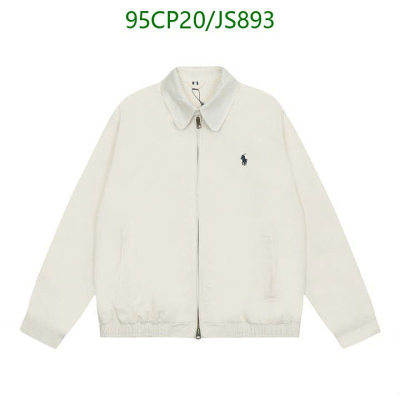 Ralph Lauren Classic Fit Soft Cotton Blend Full-Zip Jacket, Cream, S-XL