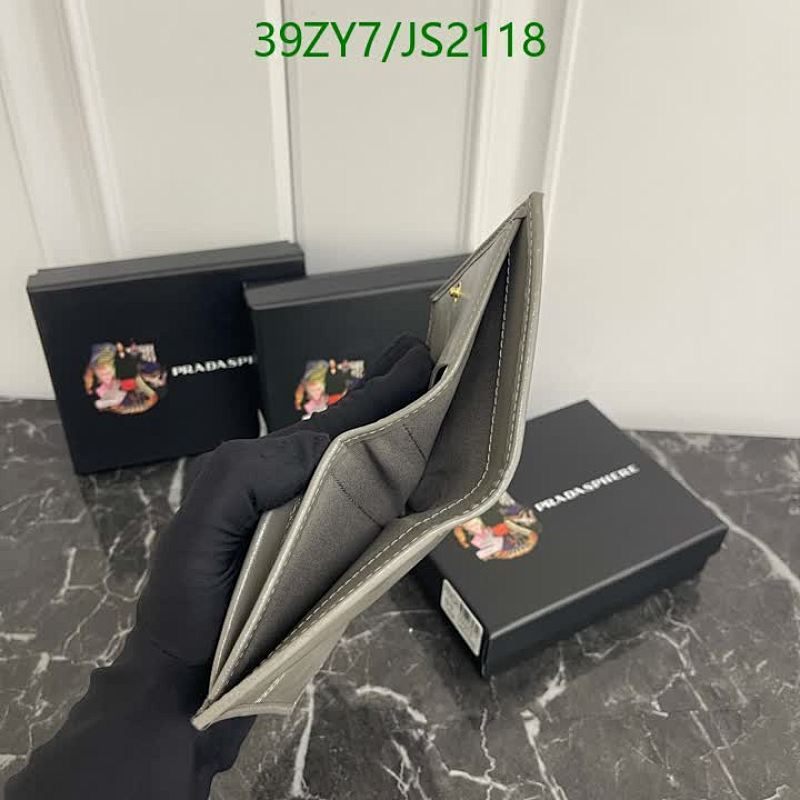 Prada Genuine Leather Bi-Fold Wallet - Model 313, Stylish and Functional