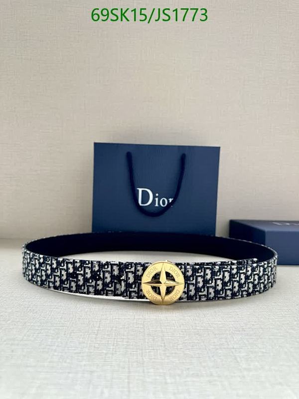 Dior Belt Cowhide Leather 3.5cm Width, Stylish Accessory for Men and Women