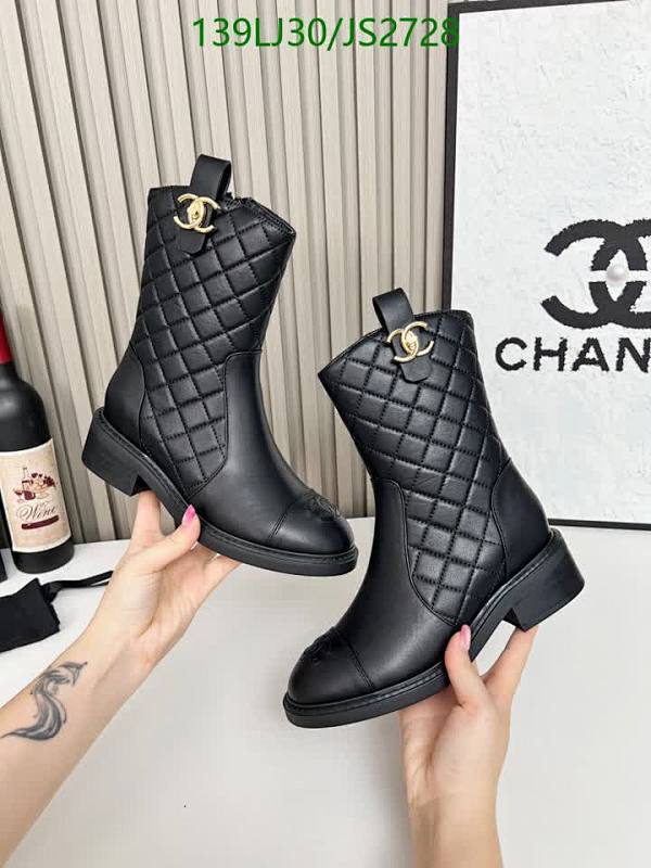 Chanel Women's Quilted Leather Ankle Boots with CC Logo - Black, EU 35-43