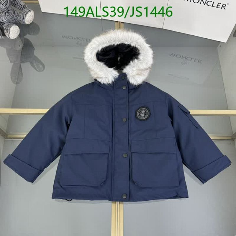 Canada Goose Kids' Navy Blue Down-Filled Parka with Fur-Trimmed Hood, Size 110-150 2 Canada Goose Kids' Navy Blue Down-Filled Parka with Fur-Trimmed Hood, Size 110-150