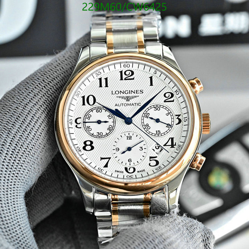 Longines Automatic Chronograph Silver Dial Two-Tone Stainless Steel Men's Watch