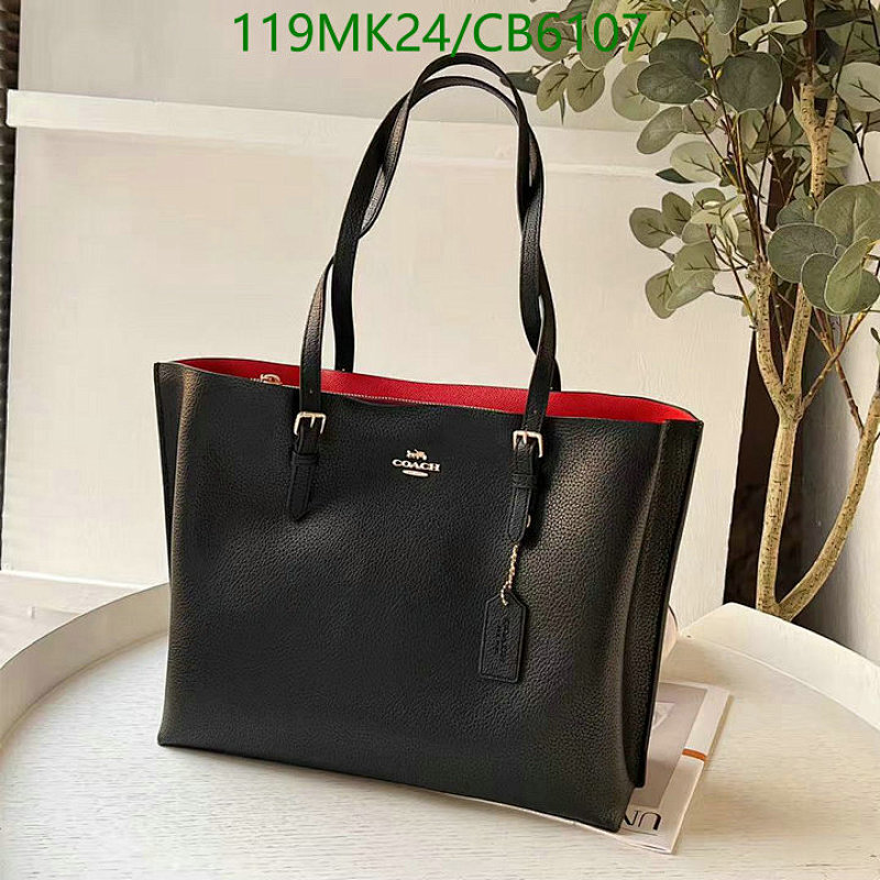 Coach Black Leather Tote Bag,34-29-11CM,Model 1671, Mirror Quality