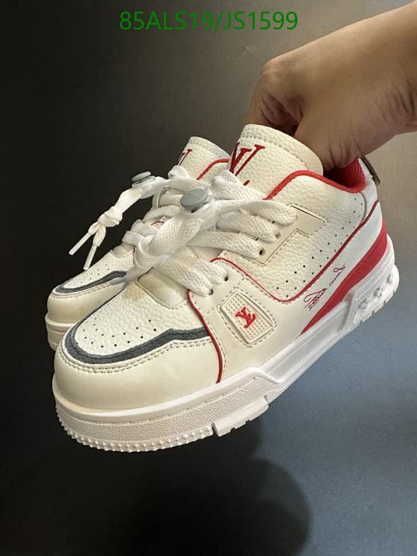 Louis Vuitton Kids White Leather Sneakers EU26-37 Designer Shoe