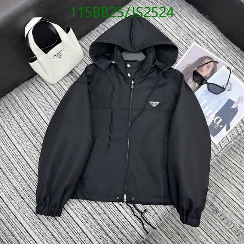 Prada Black Hooded Cotton Jacket Women's Size S-M-L, Stylish and Comfortable