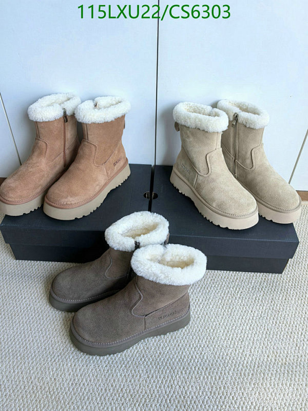 UGG Women's Classic Short Boots, Wool Lining, Water Resistant, CS6303 7 Wool Ankle Boots for Women, Cozy Winter Shoes, EU35-41 - Perfect Gift