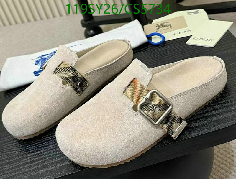 Burberry Women's Suede Mules with Checkered Strap, Comfortable Slip-Ons