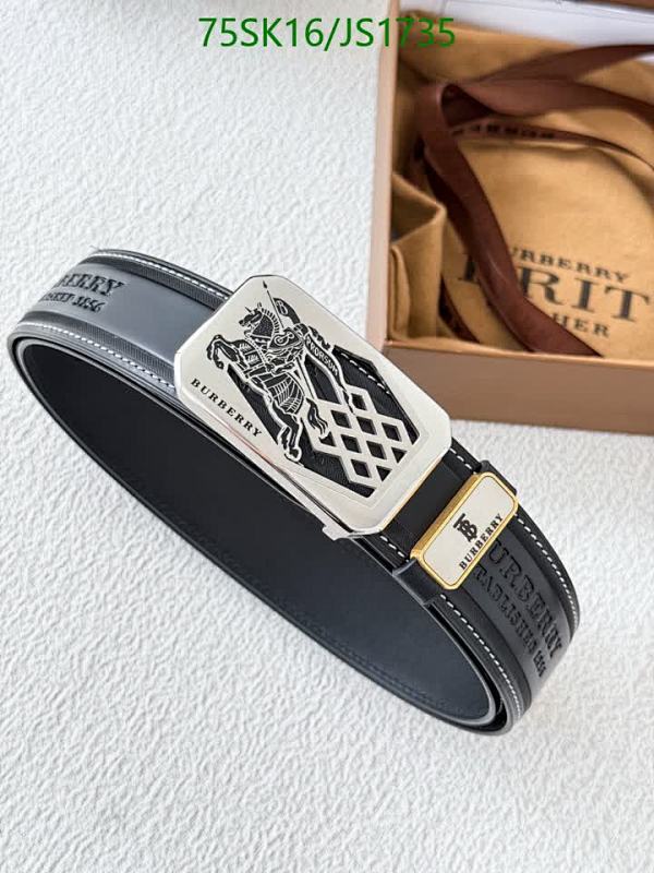 Burberry Belt Cowhide Leather with Iconic Buckle, Width 3.8cm, Length 95-120cm 5 Burberry Belt Cowhide Leather with Iconic Buckle, Width 3.8cm, Length 95-120cm