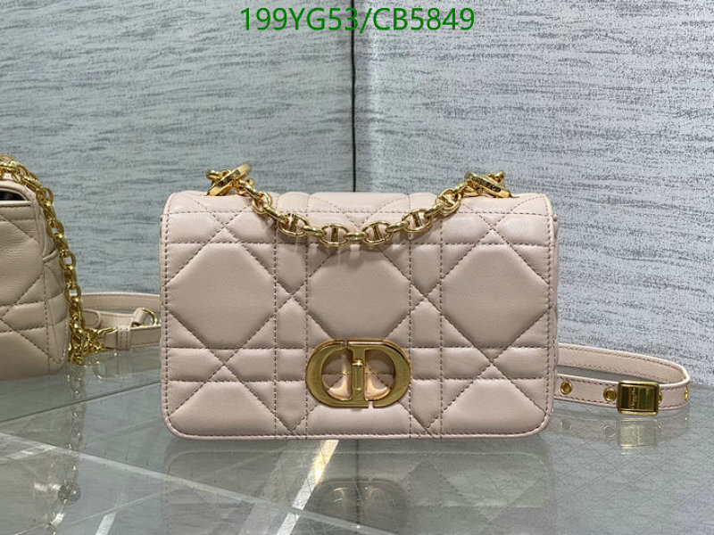 Dior Caro Bag, Genuine Leather, 20*13*7CM, CB5849, Mirror Quality - $199 USD
