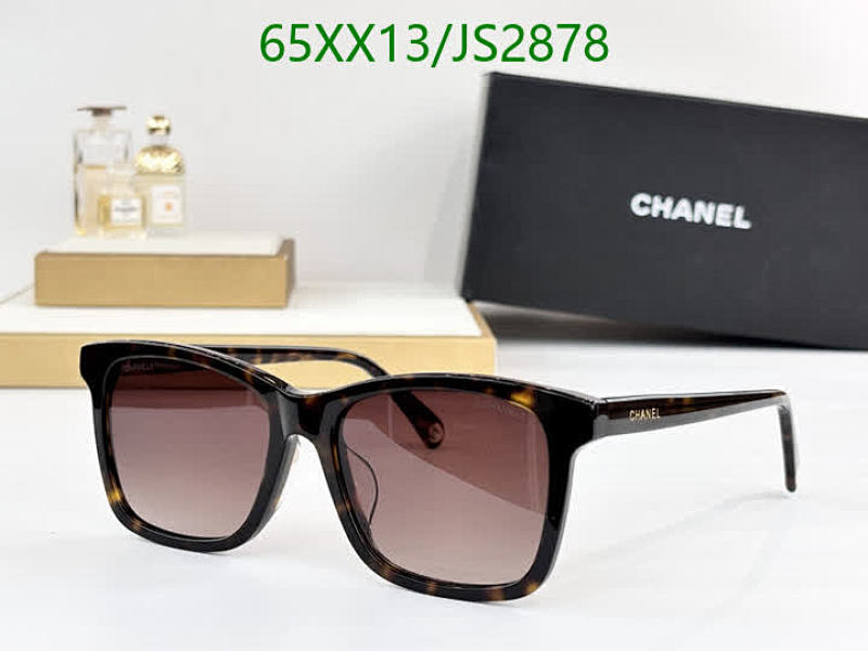 Chanel JS2878 Women's Sunglasses, Brown Tortoise Frame, Gradient Brown Lenses