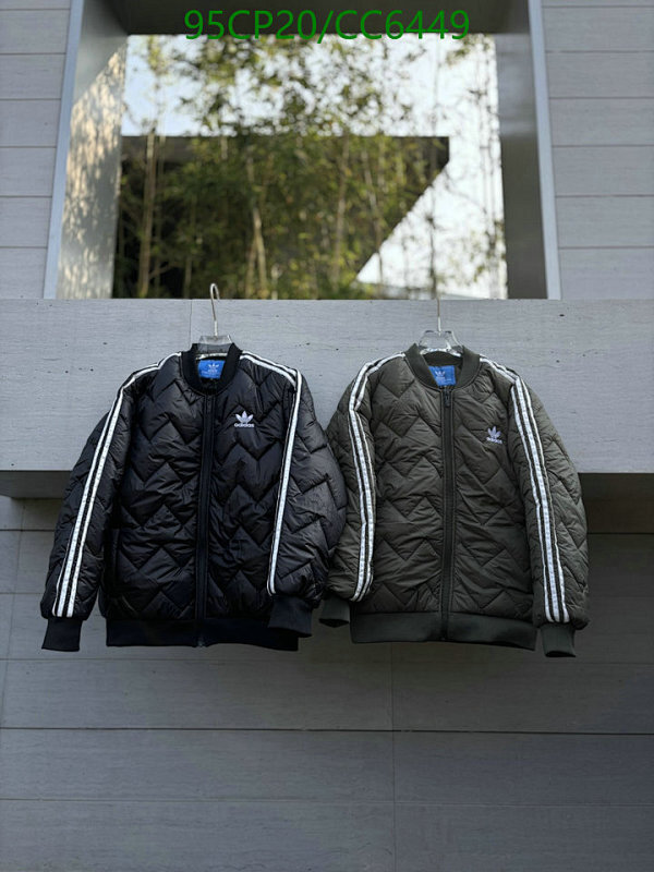 Adidas Quilted Bomber Jacket with Signature 3-Stripes, S-3XL
