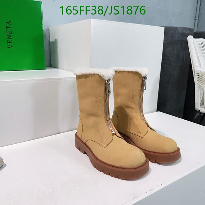 Bottega Veneta Women's Wool and Cowhide Ankle Boots with Zipper - EU35-40