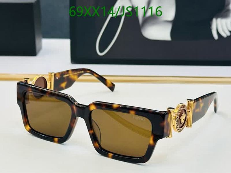 Versace JS1116 Tortoise Shell Sunglasses with Gold Medusa Detail