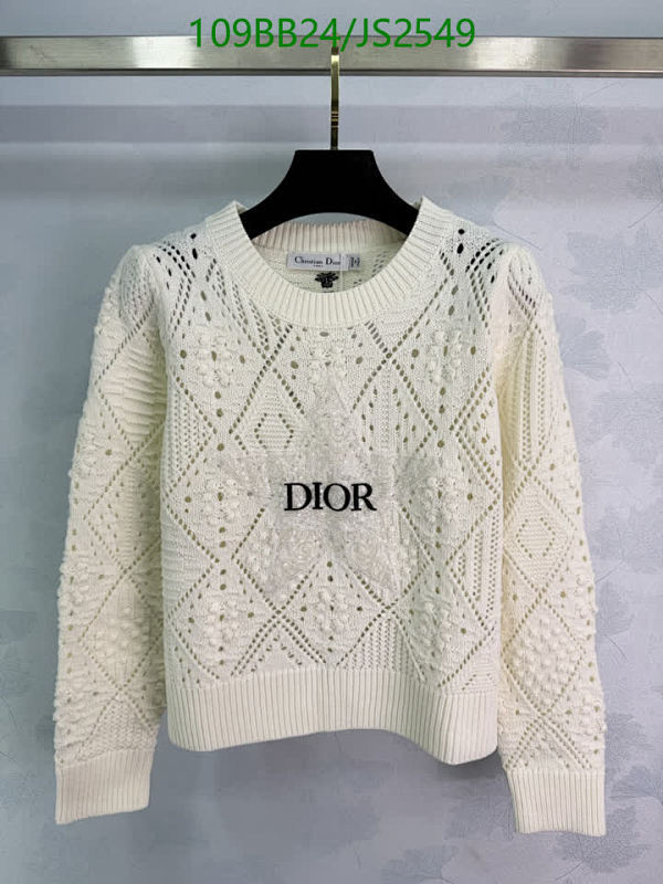 Dior Wool Knit Sweater, Elegant Style, Cozy and Chic, Sizes S-M-L - JS2549