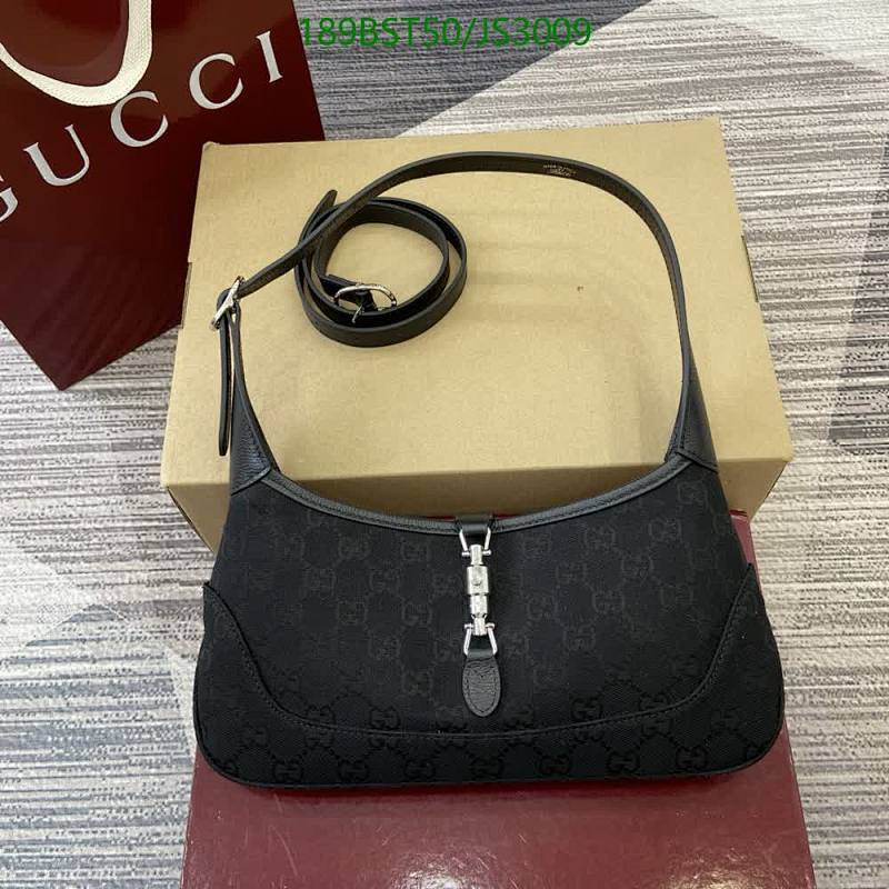 Gucci Jackie 1961 Mini Hobo Bag Black Canvas and Leather, 27x13x6CM
