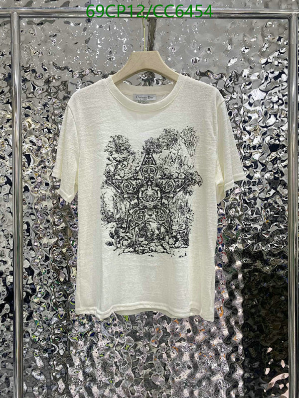 Dior White Cotton T-Shirt with Graphic Print - Casual Wear, Size S-L
