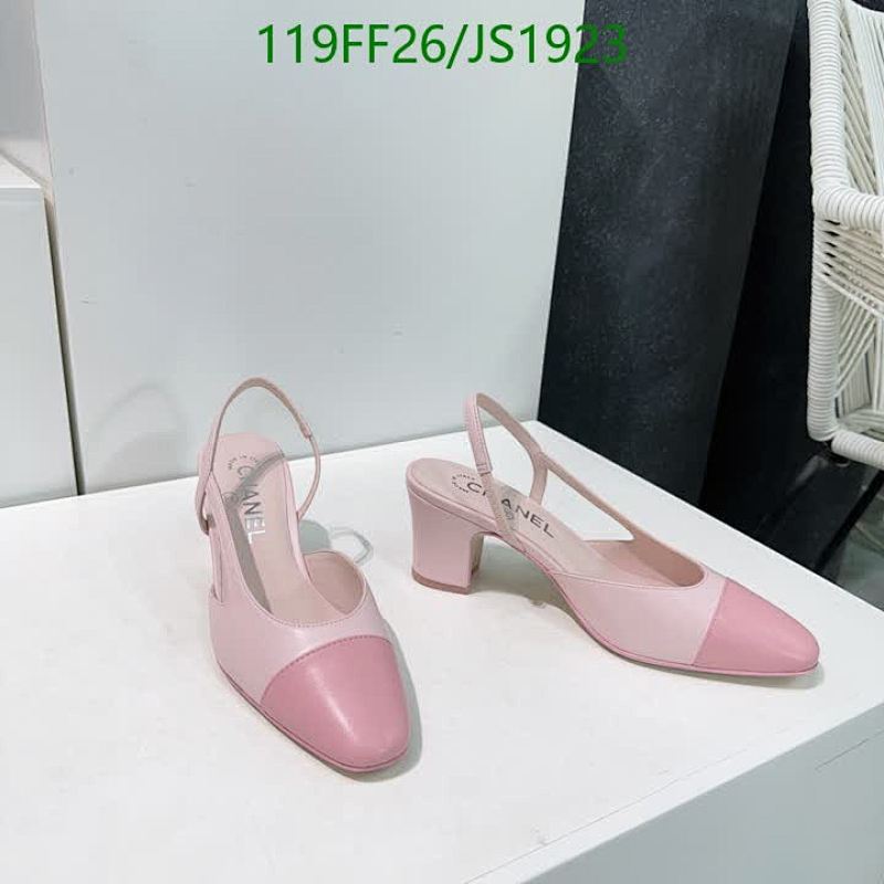 Chanel Women's Two-Tone Slingback Pumps, Sheepskin Leather, Pink