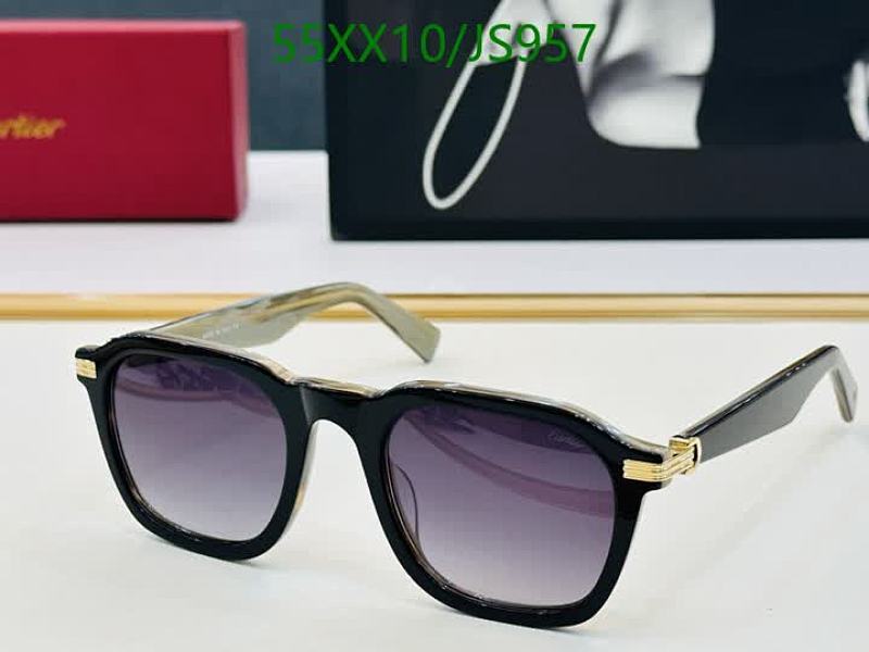 Cartier JS957 Black Frame Sunglasses - Gradient Lenses, 53-23-143 Size 7 Cartier JS957 Black Frame Sunglasses - Gradient Lenses, 53-23-143 Size