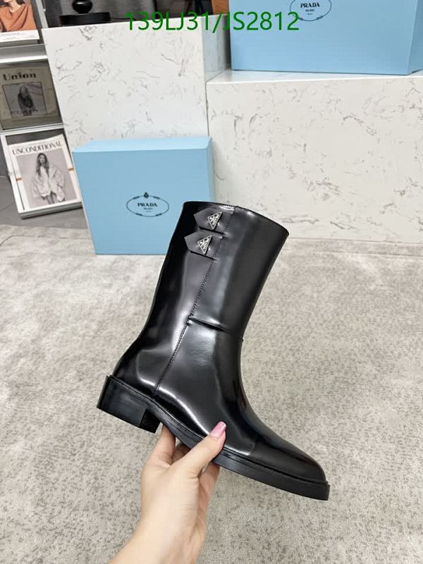 Prada Women's Black Leather Ankle Boots with Logo Accent - EU Sizes 35-41
