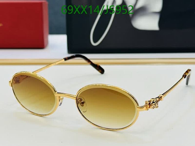 Cartierr JS952 Gold Frame Sunglasses with Brown Gradient Lenses - 55-19-145